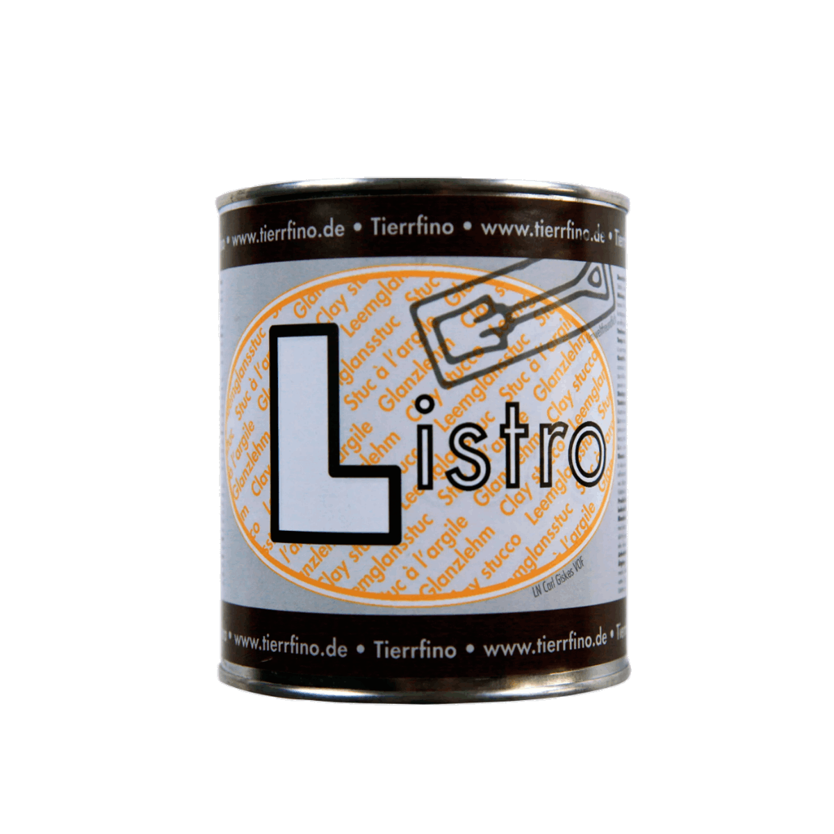 Lehmspachtel LISTRO Produktfoto Lehmspachtel LISTRO Metalldose