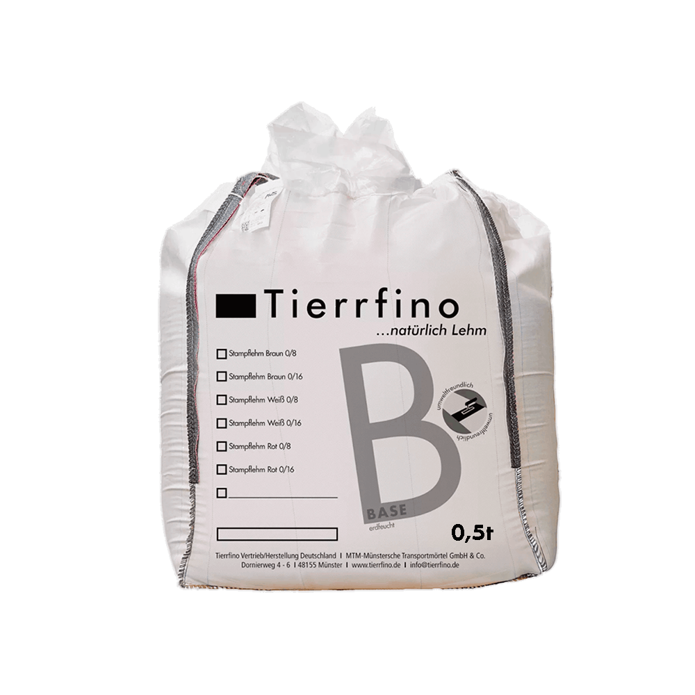 BASE Stampflehm Produktfoto Stampflehm BASE Big Bag 500kg